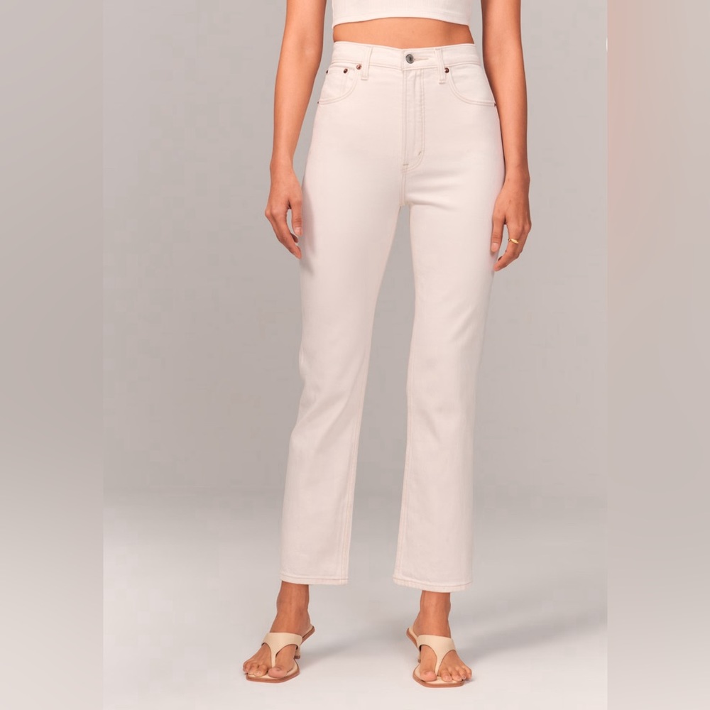 Abercrombie Ankle Straight Ultra High Rise Jean